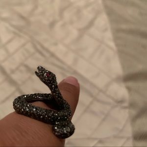 Snake cocktail ring